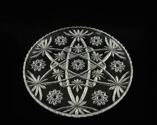 Anchor Hocking Early American Prescut (EAPC) Star of David Plate