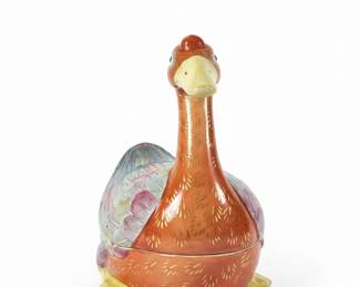 Chinese Export Porcelain Goose-form Tureen