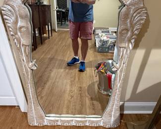 Hamilton Collections Elephant Carved Mirror