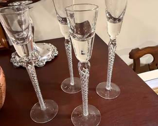 Set of 4 Air Twist Cordial Glasses