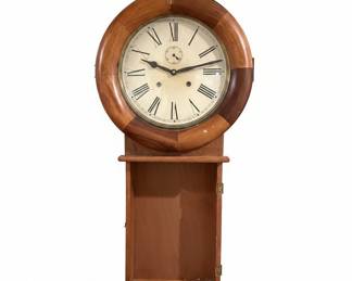 Wooden Grandfather Clock with Roman Numerals