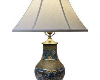 Vintage Cloisonné Lamp