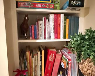 Assortment of Books, Games, and Collectibles