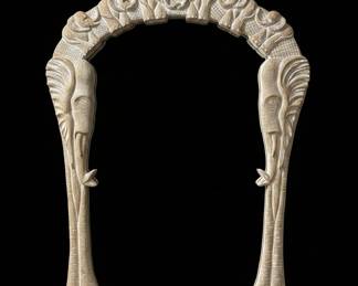 Hamilton Collections Elephant Carved Mirror