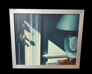 Still Life Oil Painting in the style of Edward Hopper