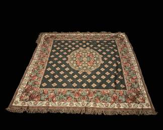 Vintage Tache Floral and Fruit Tapestry Throw Blanket