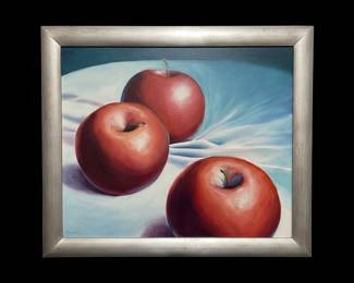 Still Life with Three Apples by Marlene Llanes