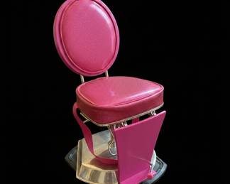 American Girl or Our Generation Pink Glitter Styling Chair