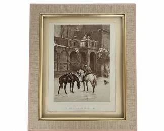 The Empty Saddle Engraving by Samuel Edmund Waller