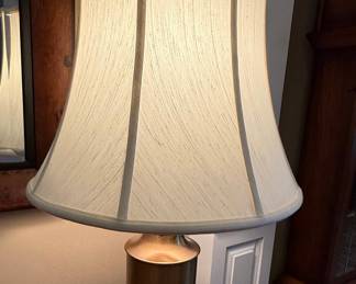 Mid-Century Modern Brass Table Lamp Style