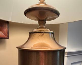 Mid-Century Modern Brass Table Lamp Style