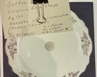 Homer Laughlin "Golden Rose 2" (Virginia Rose Shape) China Set