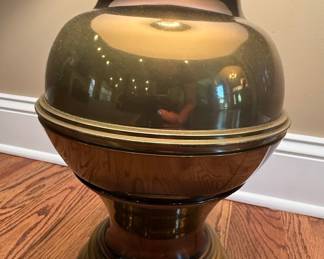 Stiffel Style Brass Urn Table Lamp