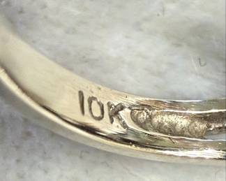 10K Gold Tri-Color Birthstone Mother's Ring