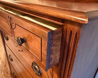 Victorian Style Walnut Highboy Dresser