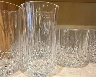 Cristal d'Arques 'Longchamp' Cut Crystal Glassware Set
