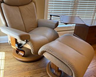 Ekornes Stressless Magic Recliner and Ottoman