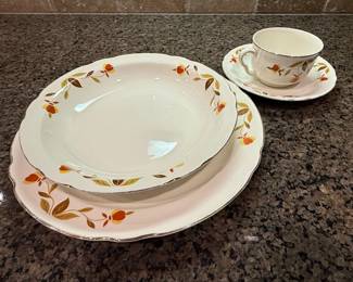 Hall Superior Quality "Autumn Leaf" Jewel Tea Dinnerware
