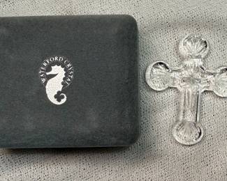 Waterford Crystal Lismore Standing Cross Ornament