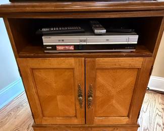 Mid-Century Modern Style Oak Media Console