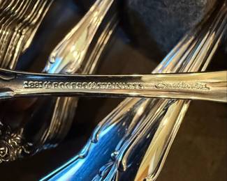 1881 Rogers Stainless "Queen Anne" Pattern Flatware Set
