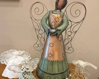 Assorted Angel and Cross Figurines
