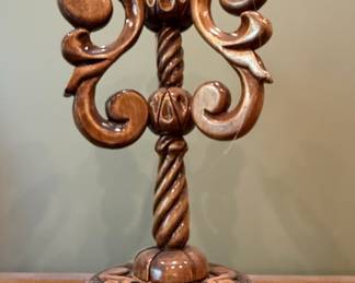 Carved Wood Candelabra Style