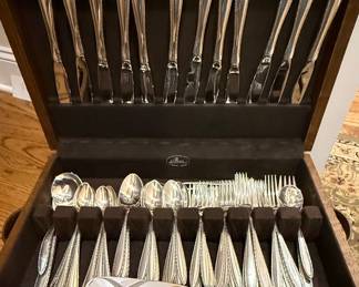 Wallace Sterling "Michele" Pattern Sterling Silver Flatware Set