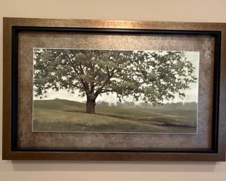 Wisdom Grows Landscape Painting with Oak Tree