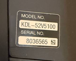 Sony BRAVIA KDL-52V5100 LCD HDTV