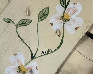 Hand-Painted Wooden Hamper