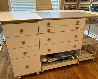 Horn of America Sewing Cabinet with Electric Lift