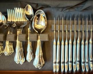 1881 Rogers Stainless "Queen Anne" Pattern Flatware Set