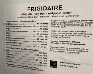 Frigidaire Side-by-Side Refrigerator