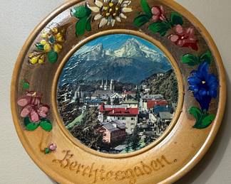 Berchtesgaden Wooden Souvenir Plate