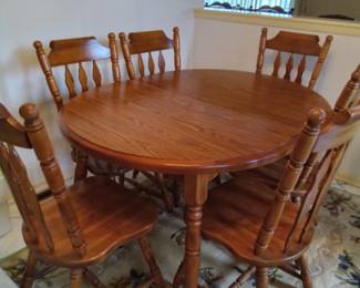 Kitchen set solid wood with leaf