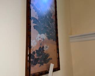 Artwork On The Wall Heading Up The Stairs