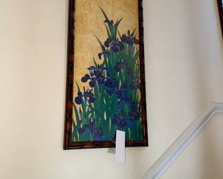 Artwork On The Wall Heading Up The Stairs