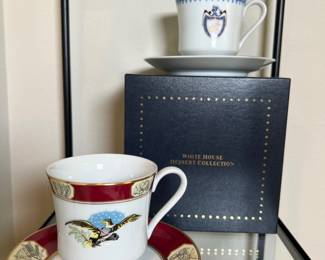 White House Dessert Collection Cups and Saucers