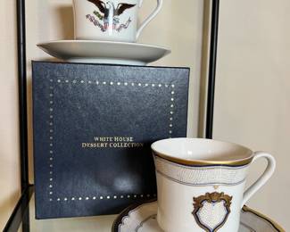 White House Dessert Collection Cups and Saucers