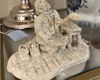 “Fussing With God” Steel Burden Sculpture