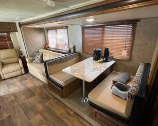 Cool dinette said I believe this folds down into an additional bed.