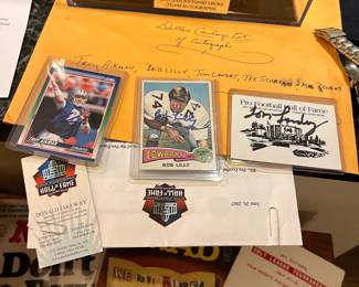 Like these! Troy Aikman, Bob, Lilly, and Tom Landry!