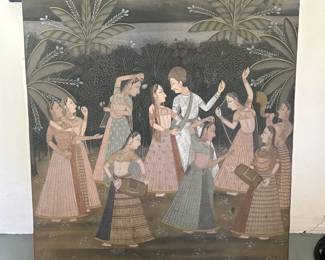 Indian silk painting