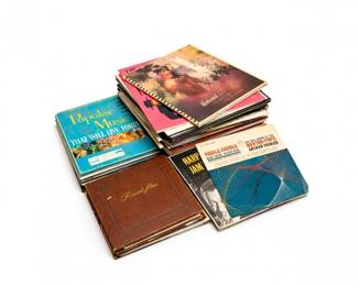 45 HugeVintageMysteryVinylRecordLotMixedLPsAlbums