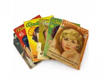 33 VintageRadiolandMagazines1930sMovieRadioLot