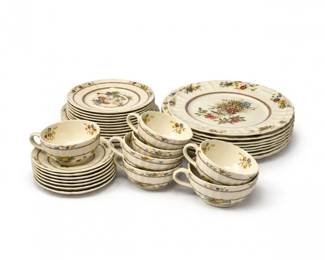 48 SpodeRosalieDinnerwareSetFloralVintageChinaSet