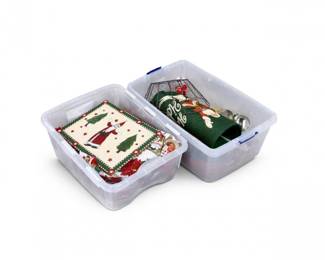 83 VintageChristmasDecorLotHolidayLinensMug