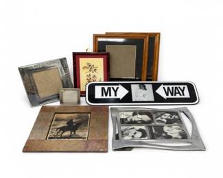 50 VintagePictureFrameLotMixedWoodMetalModern