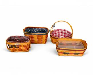 35 LongabergerPatrioticBasketSetwLinersInserts